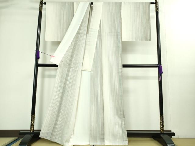 平和屋着物■極上 本塩沢 やまだ織 200色 単衣 さが美扱い 逸品 未使用 DZAA9998kh5