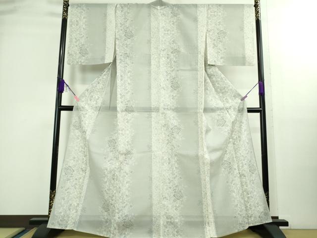 平和屋着物■極上 夏物 本場大島紬 夏大島 草花間道 逸品 DZAB0126kh5