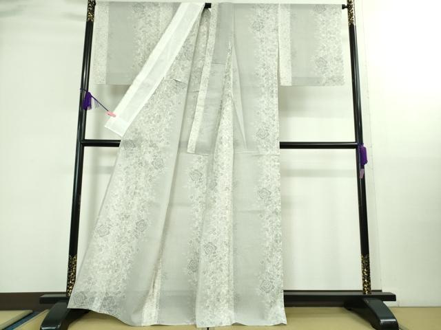 平和屋着物■極上 夏物 本場大島紬 夏大島 草花間道 逸品 DZAB0126kh5