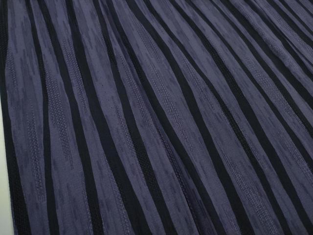 平和屋着物*極上 夏物 小紋 紋紗 よろけ縞 ロング丈 逸品 DZAB0130kh5