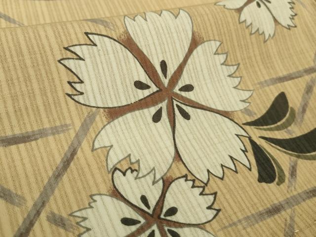平和屋着物*極上 夏物 こむさでもーど・COMME CA DU MODE 小紋 舞花文 洗える着物 逸品 DZAB0134kh5