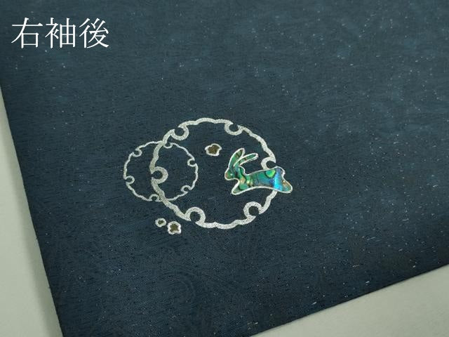 平和屋着物■極上 BANKANわものや 長羽織 単衣 螺鈿 銀通し地 たとう紙・残布付き 逸品 未使用 DZAB0185kh5