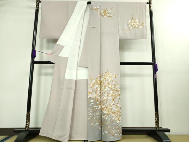 平和屋本店■極上 中国三大刺繍 相良刺繍 総刺繍 訪問着 宝尽くし 枝花文 淡紅藤色地 逸品 DZAB0188kh5