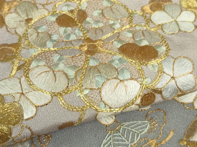 平和屋本店■極上 中国三大刺繍 相良刺繍 総刺繍 訪問着 宝尽くし 枝花文 淡紅藤色地 逸品 DZAB0188kh5