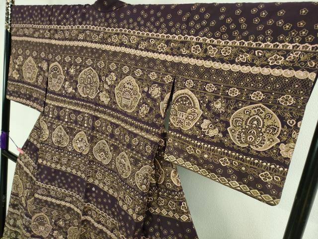 平和屋本店■極上 中国三大刺繍 スワトウ刺繍 汕頭刺繍 総刺繍 訪問着 花唐草文 金糸 ますいわ屋扱い 逸品 DZAB0189kh5