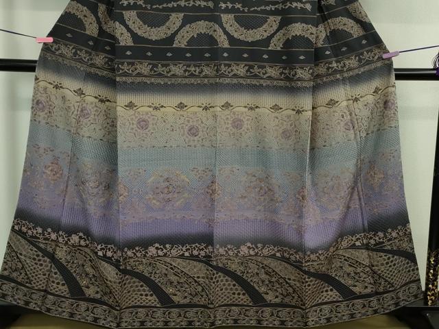 平和屋本店■極上 中国三大刺繍 スワトウ刺繍 汕頭刺繍 訪問着 鳳凰花唐草蝶文 暈し染め 金糸 さが美扱い 逸品 未使用 DZAB0190kh5