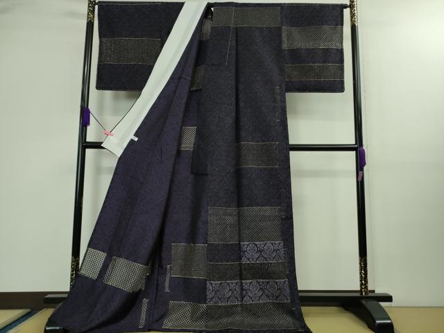 平和屋本店■極上 金彩友禅 卓越技能者 名工 和田光正 光映金彩 汕頭刺繍 訪問着 単衣 お召地 夢蒔絵 銀彩 反端付 逸品 未使用 DZAB0200kh5