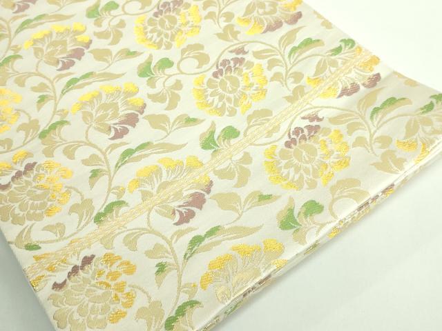 平和屋本店■極上 龍村美術織物 たつむら 全通柄袋帯 唐草文 金糸 逸品 DZAB0231kh5