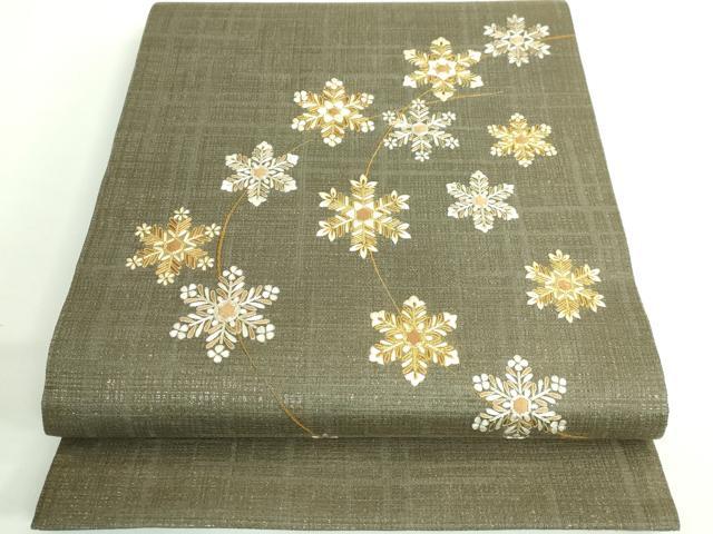平和屋着物●極上 京都 染の聚楽 高橋泰三 太鼓柄袋帯 駒刺繍 総刺繍 雪華 金銀糸 ゑり善扱い たとう紙付き 逸品 DZAB0245kh5