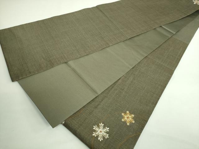 平和屋着物●極上 京都 染の聚楽 高橋泰三 太鼓柄袋帯 駒刺繍 総刺繍 雪華 金銀糸 ゑり善扱い たとう紙付き 逸品 DZAB0245kh5