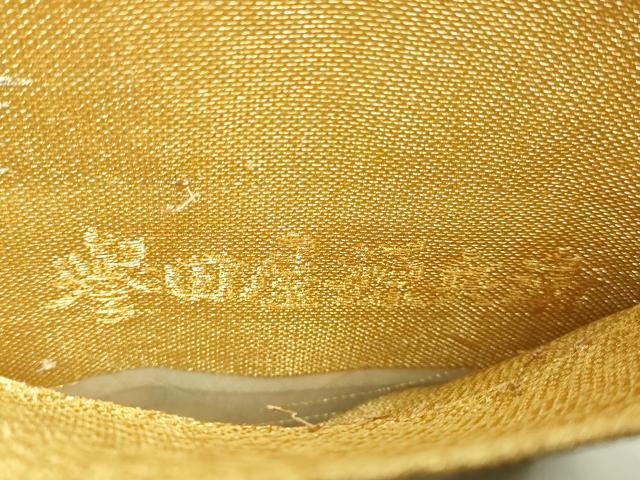 平和屋着物●極上 創業280年 誉田屋源兵衛 六通柄袋帯 唐織 雪輪青海波 金糸 純金 逸品 DZAB0292kh5