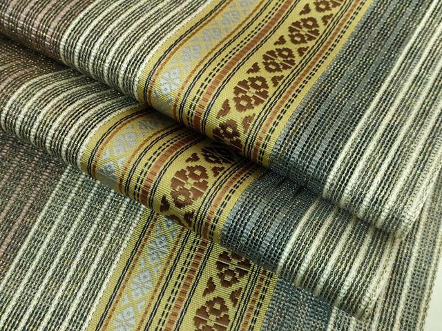平和屋着物*極上 夏物 本場筑前博多織 八寸名古屋帯 紗献上 金糸 逸品 DZAB0300kh5