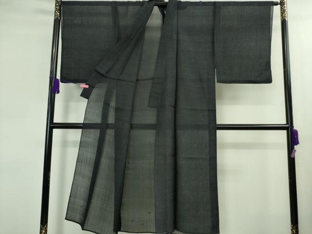 平和屋着物■極上 夏物 男性 紗紬 濃紺地 正絹 逸品 DZAB0313kh5
