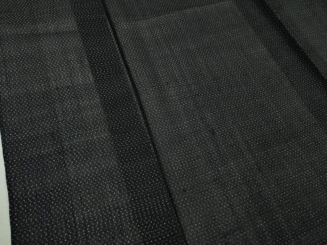 平和屋着物■極上 夏物 男性 紗紬 濃紺地 正絹 逸品 DZAB0313kh5