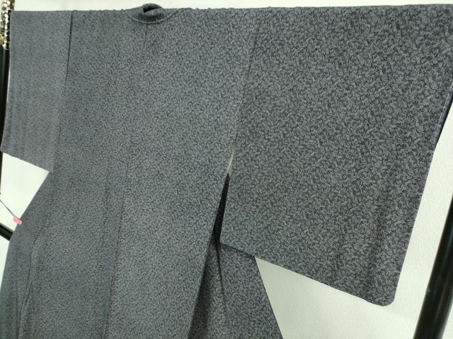 平和屋本店■極上 小紋師 藍田正雄 江戸小紋 秘蔵極型 稲葉に雀 濃紺地 西武百貨店扱い 反端付き 逸品 未使用 DZAB0341kh5