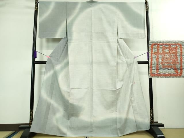 平和屋着物▽極上 本塩沢 やまだ織 訪問着 染色作家 桐村博 訪問着 単衣 逸品 未使用 DZAB0357kh5