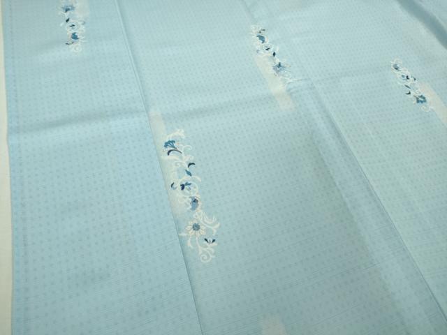 平和屋着物*極上 夏物 小紋 花唐草文 銀彩 やまと誂製 洗える着物 逸品 未使用 DZAB0378kh5