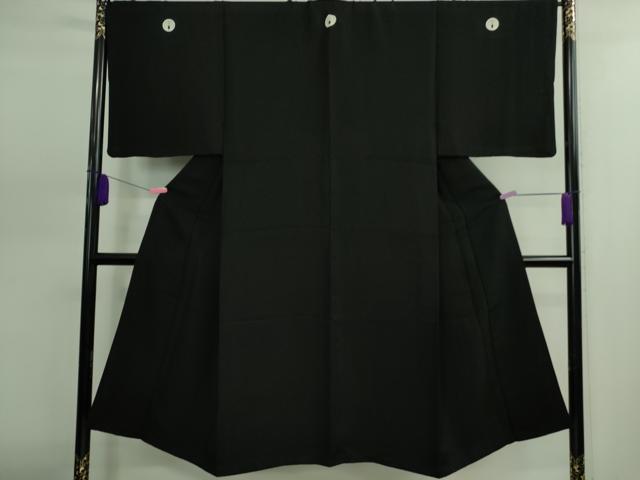 平和屋着物■極上 男性 黒紋付 長羽織セット 逸品 DZAB0392kh5