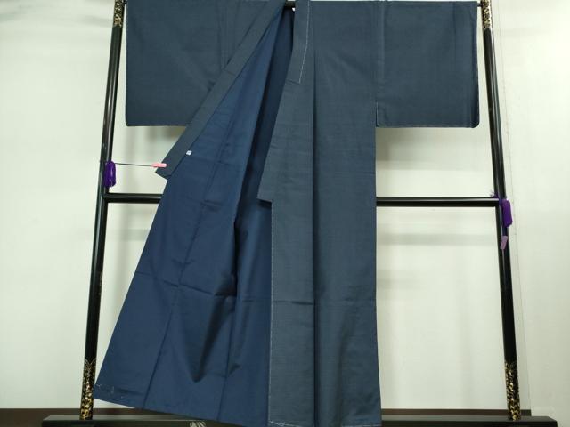 平和屋本店■極上 男性 本場大島紬 アンサンブル キングサイズ 長襦袢(風神雷神)・長羽織セット 窪田謹製 証紙付き 逸品 未使用DZAB0415kh5