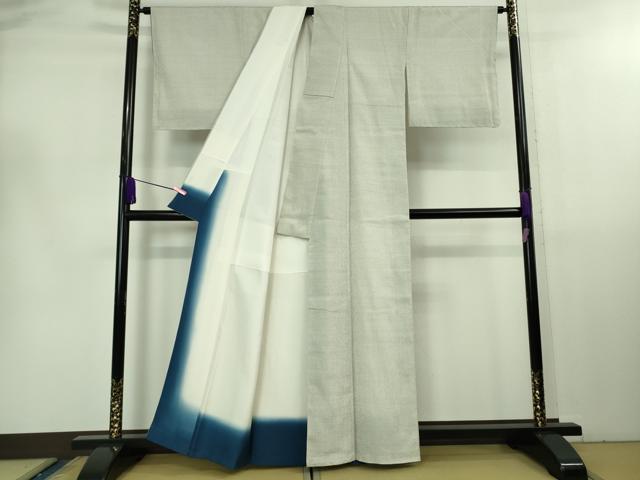 平和屋本店■極上 本塩沢 アンサンブル 羽織セット 110亀甲 総絣 逸品 未使用 DZAB0444kh5