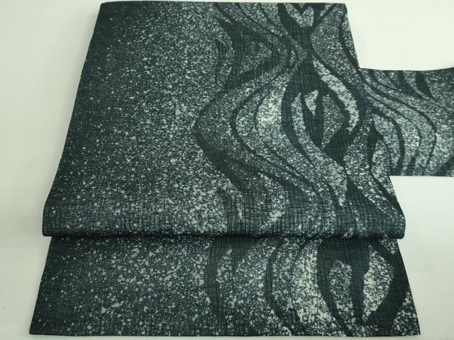 平和屋着物*極上 夏物 九寸名古屋帯 作家物 よろけ間道 逸品 DZAB0460kh5