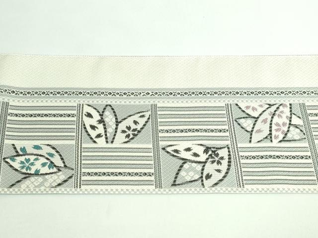 平和屋着物●極上 本場筑前博多織 八寸名古屋帯 舞桜間道 証紙付き 逸品 DZAB0486kh5