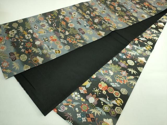 平和屋本店●極上 西陣の老舗 1782年創業 山下織物 内山晴祥 手描き 全通柄袋帯 唐織 福寿宝尽くし 証紙・共箱付き 逸品 DZAB0531kh5
