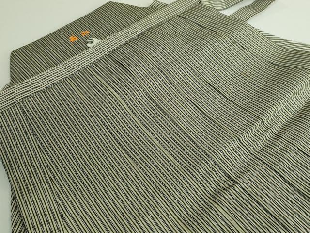 平和屋着物●極上 男性 馬乗り袴 縞 逸品 DZAB0546kh5
