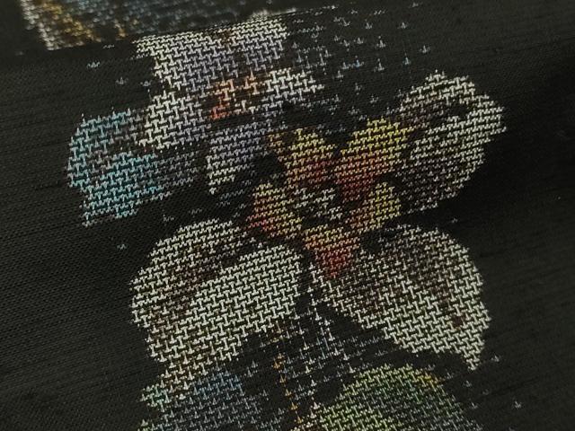 平和屋着物●極上 本場大島紬 真綿大島 愛加那絣 9マルキ 古代染色純泥染 牧絹織物謹製 やまと金ラベル 証紙付き 逸品 未使用 DZAB0554kh5
