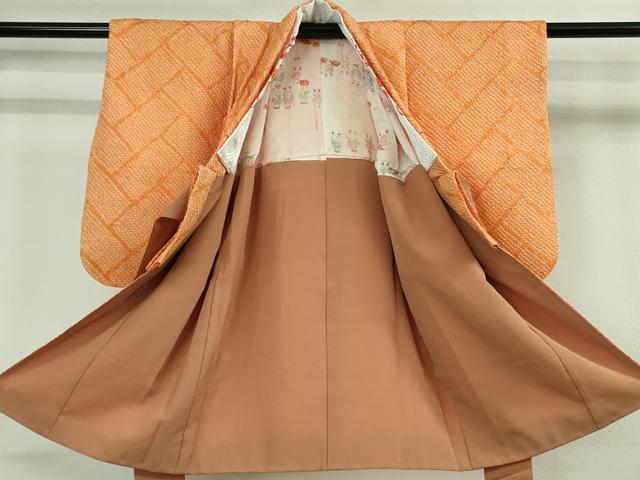 平和屋着物■極上 七五三 女の子 3歳 祝着 総絞り 半衿刺繍付き 逸品 DZAB0603kh5