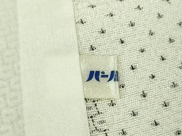 平和屋本店▽極上 本塩沢 単衣 110亀甲 間道 逸品 未使用 DZAB0621kh5