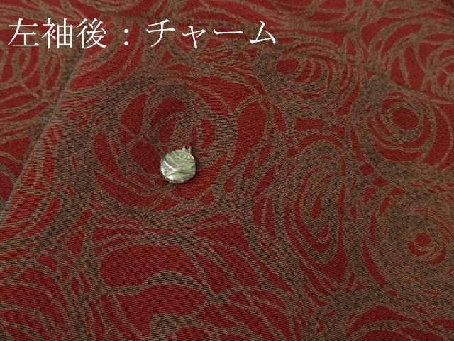 平和屋本店■希少 着物デザイナー 紫藤尚世 訪問着 片身替わり 鬼しぼ縮緬 逸品 DZAB0635kh5