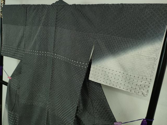 平和屋本店■極上 訪問着 紬地 刺し子 総刺繍 名物裂 逸品 未使用 DZAB0647kh5