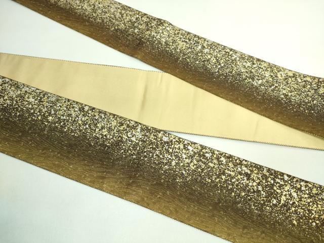 平和屋着物●極上 男性 角帯 間道 金銀彩 逸品 DZAB0670kh5
