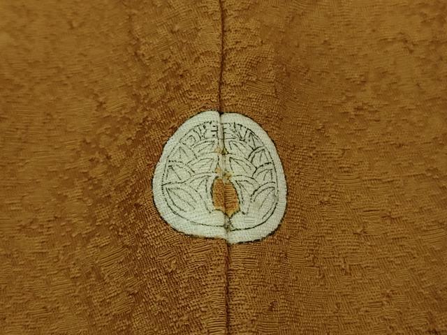 平和屋着物●極上 色無地 土色 逸品 未使用 DZAB0778kh5