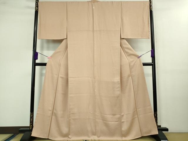 平和屋着物●極上 色無地 雄黄色 逸品 未使用 DZAB0793kh5