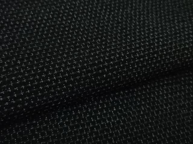 平和屋本店▽極上 男性 白鷹お召 単衣 蚊絣 濃紺地 逸品 未使用 DZAB0810kh5