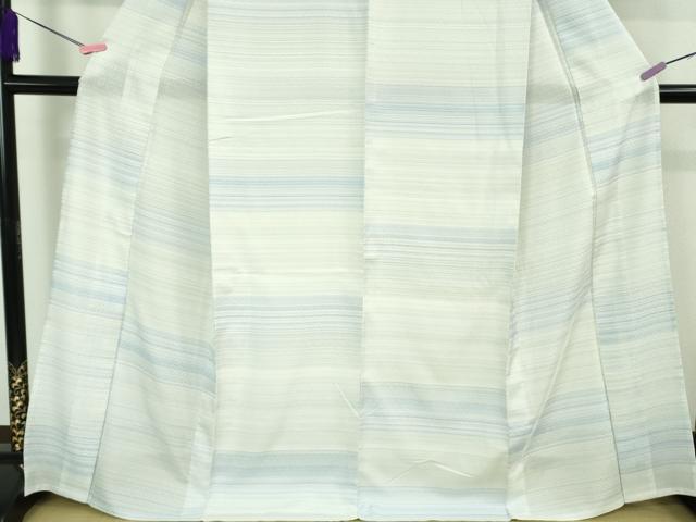 平和屋本店■極上 夏物 薩摩花織 紬 花織瑠璃ぼかし 大迫織物謹製 証紙付き 逸品 新品 DZAB0818kh5