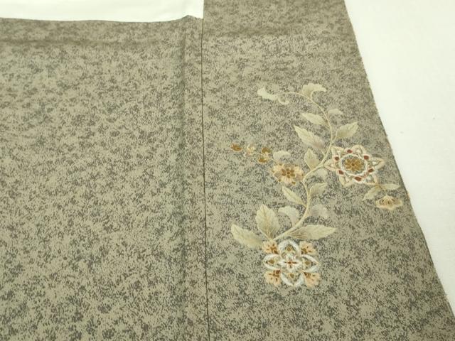 平和屋本店■極上 訪問着 総刺繍 鳳凰双鳥花文 金銀糸 逸品 DZAB0867kh5