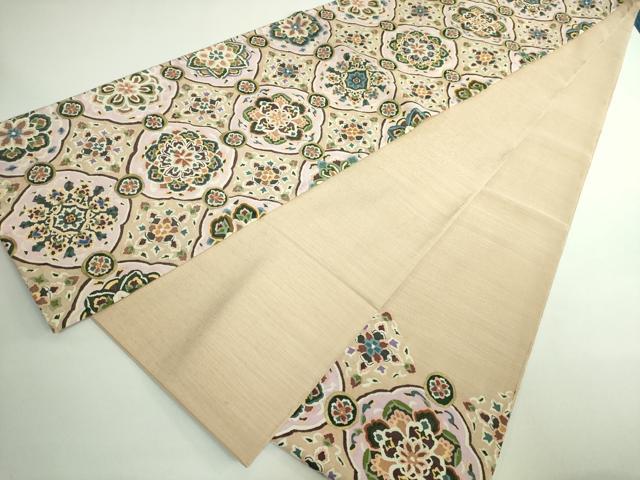 平和屋本店●極上 明綴れ 袋帯 花菱文 金糸 逸品 DZAB0976kh5