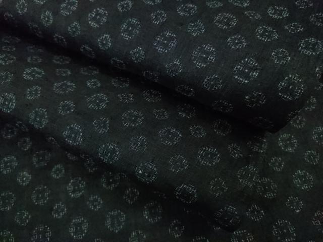 平和屋本店*極上 夏物 重要無形文化財 本場宮古上布 苧麻 亀甲丸文 逸品 DZAB1028kh5