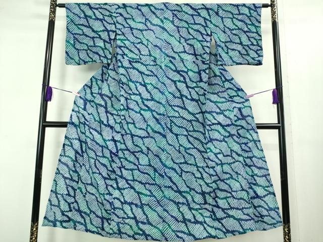 平和屋着物∴極上 夏物 浴衣 有松鳴海絞り 綿 逸品 DZAB1063kh5