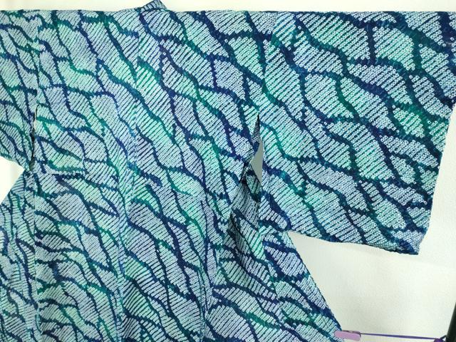 平和屋着物∴極上 夏物 浴衣 有松鳴海絞り 綿 逸品 DZAB1063kh5