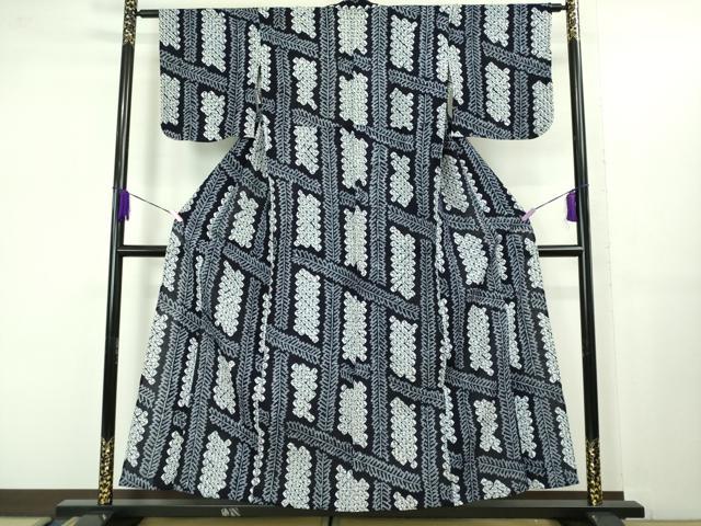 平和屋着物∴極上 夏物 浴衣 有松鳴海絞り 網目文 綿 逸品 未使用 DZAB1067kh5
