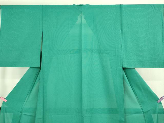 平和屋着物■極上 夏物 色無地 作家物 草木染 絽 木賊色 逸品 DZAB1075kh5