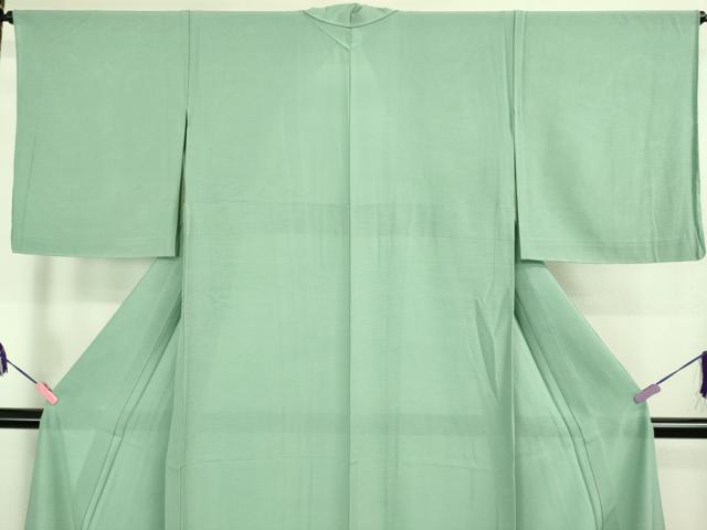 平和屋着物*極上 夏物 色無地 絽 薄青色 反端付き 逸品 未使用 DZAB1077kh5