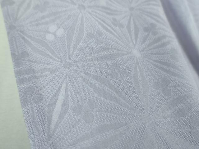 平和屋着物*極上 夏物 色無地 花紋紗 白藤色 逸品 DZAB1115kh5