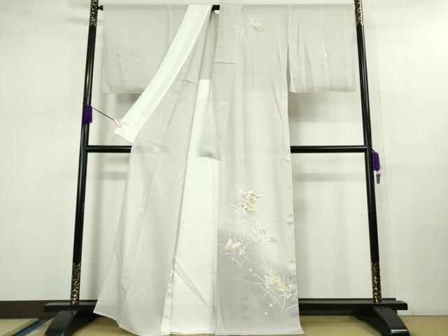 平和屋着物*極上 夏物 訪問着 友禅 絽 色紙花文 薄桜色地 暈し染め 逸品 DZAB1132kh5
