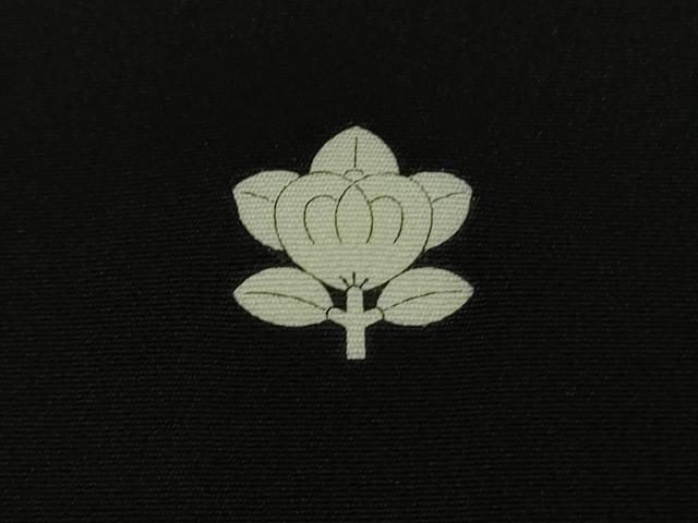 平和屋着物●極上 京友禅作家 山科春宣 黒留袖 鴛鴦梅菊文 たたき染め 逸品 DZAB1142kh5