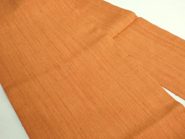 平和屋本店■極上 浦野理一 経節紬 九寸名古屋帯 黄茶色地 逸品 DZAB1253kh5